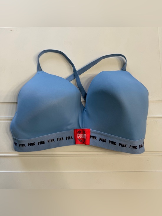 PINK Victoria's Secret Other - Victorias Secret PINK Sz 36DD Blue Wear Everywhere Wireless Lightly Lined Bra